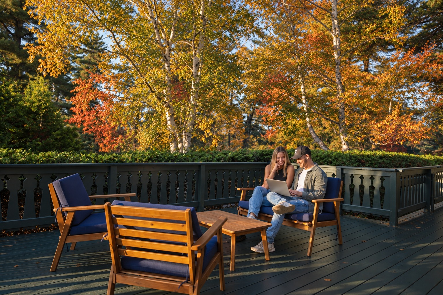 Fall remote work town house